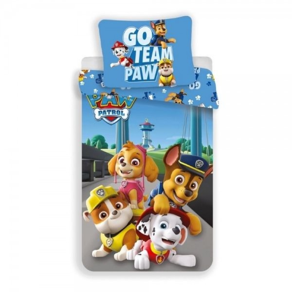 Paw Patrol Bettwäsche-Sets. Bettbezug 140 x 200 cm und 1 Kissenbezug 70 x 90 cm